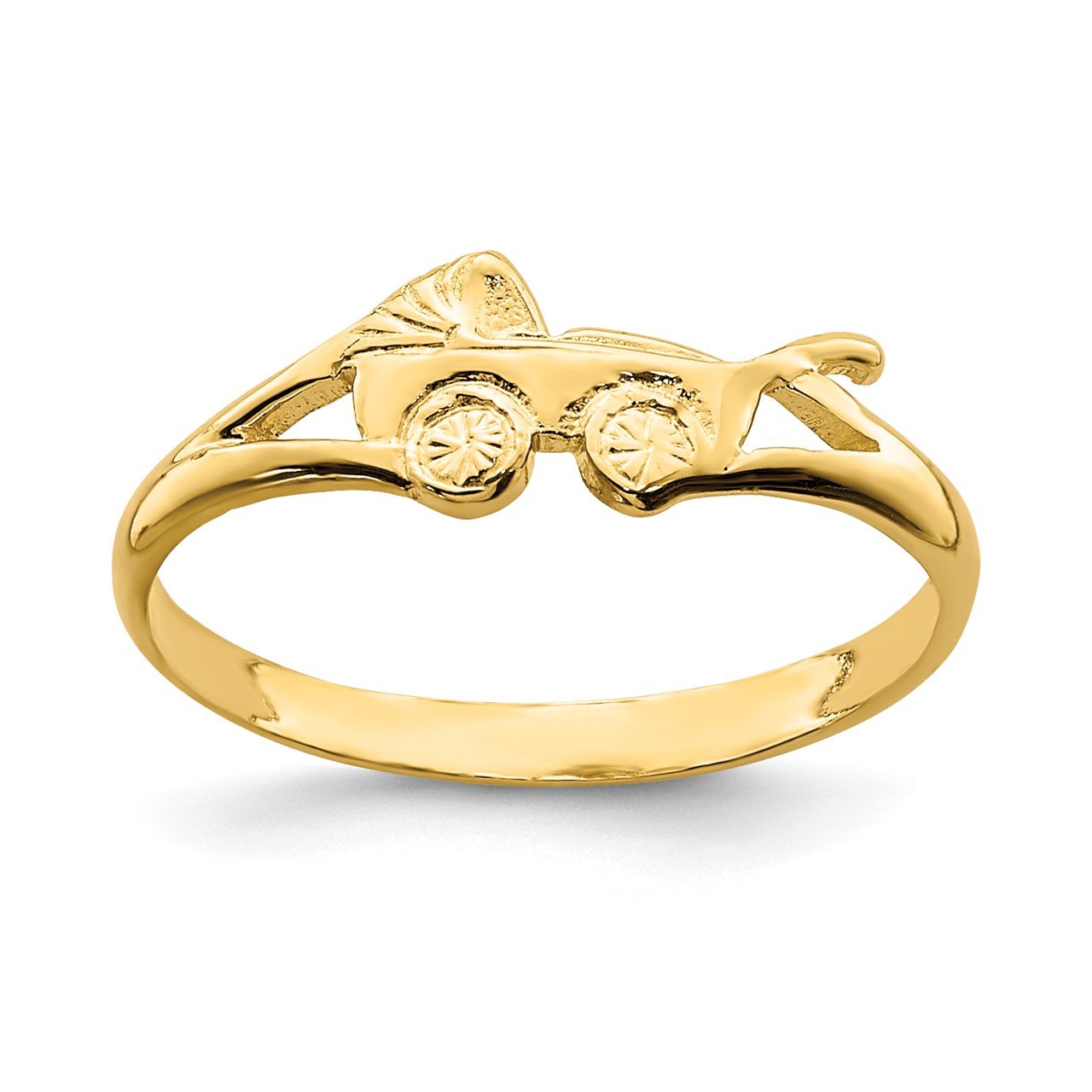 14k Stroller Baby Ring