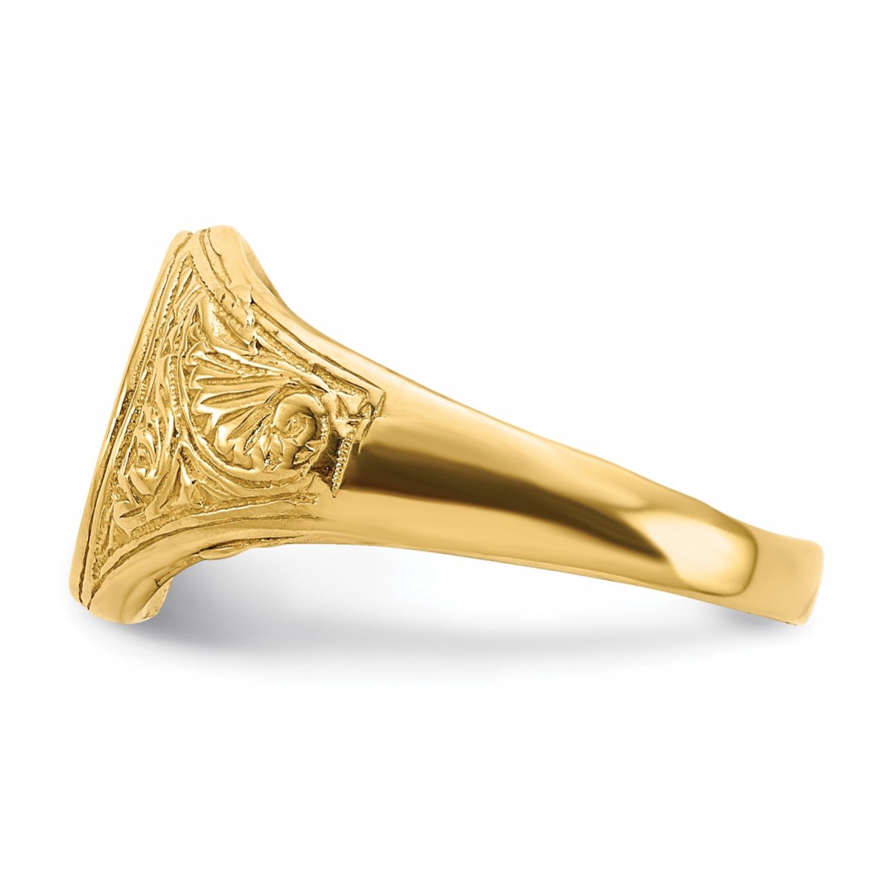 14k Oval Signet Baby Ring-3