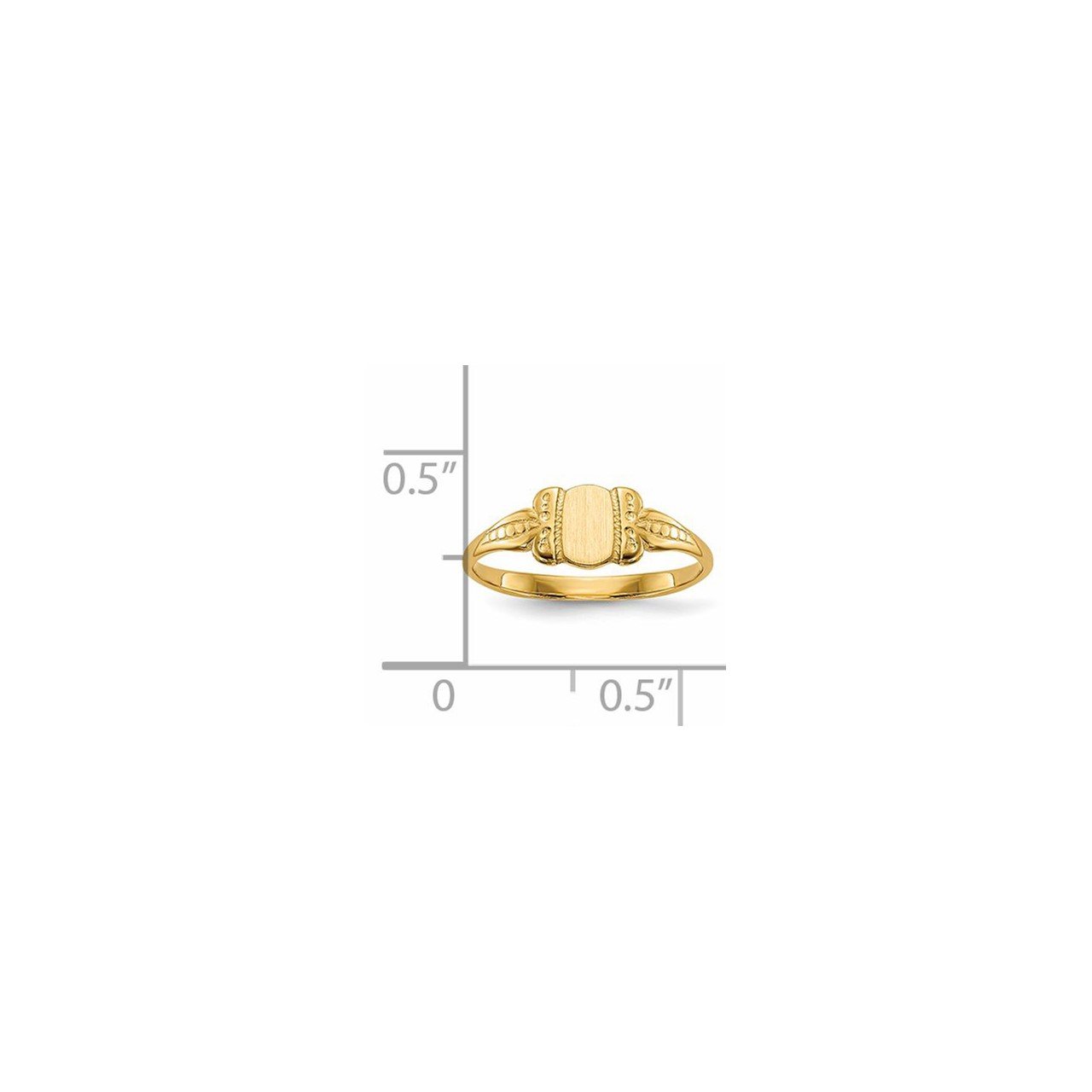 14k Childs Signet Ring-4