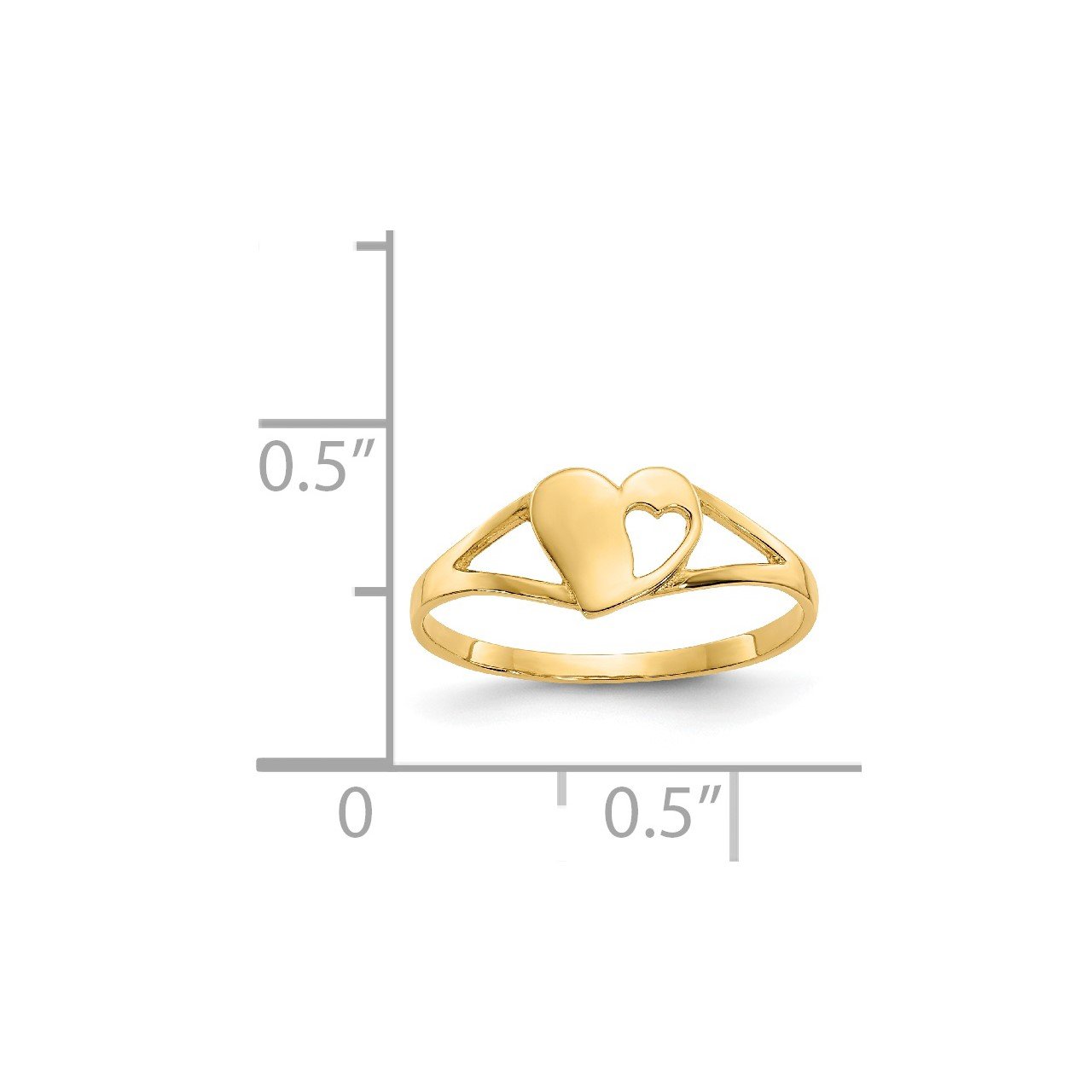 14k Madi K Heart Baby Ring-4
