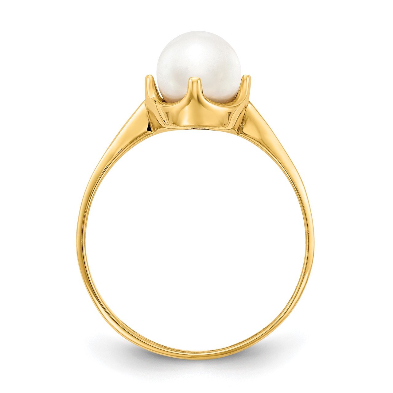 14k 6.5mm FW Cultured Pearl ring-1