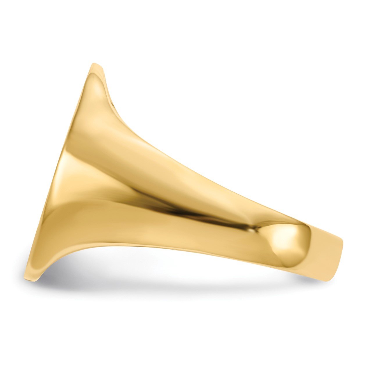 14k 16.0x14.0mm Open Back Mens Signet Ring-2