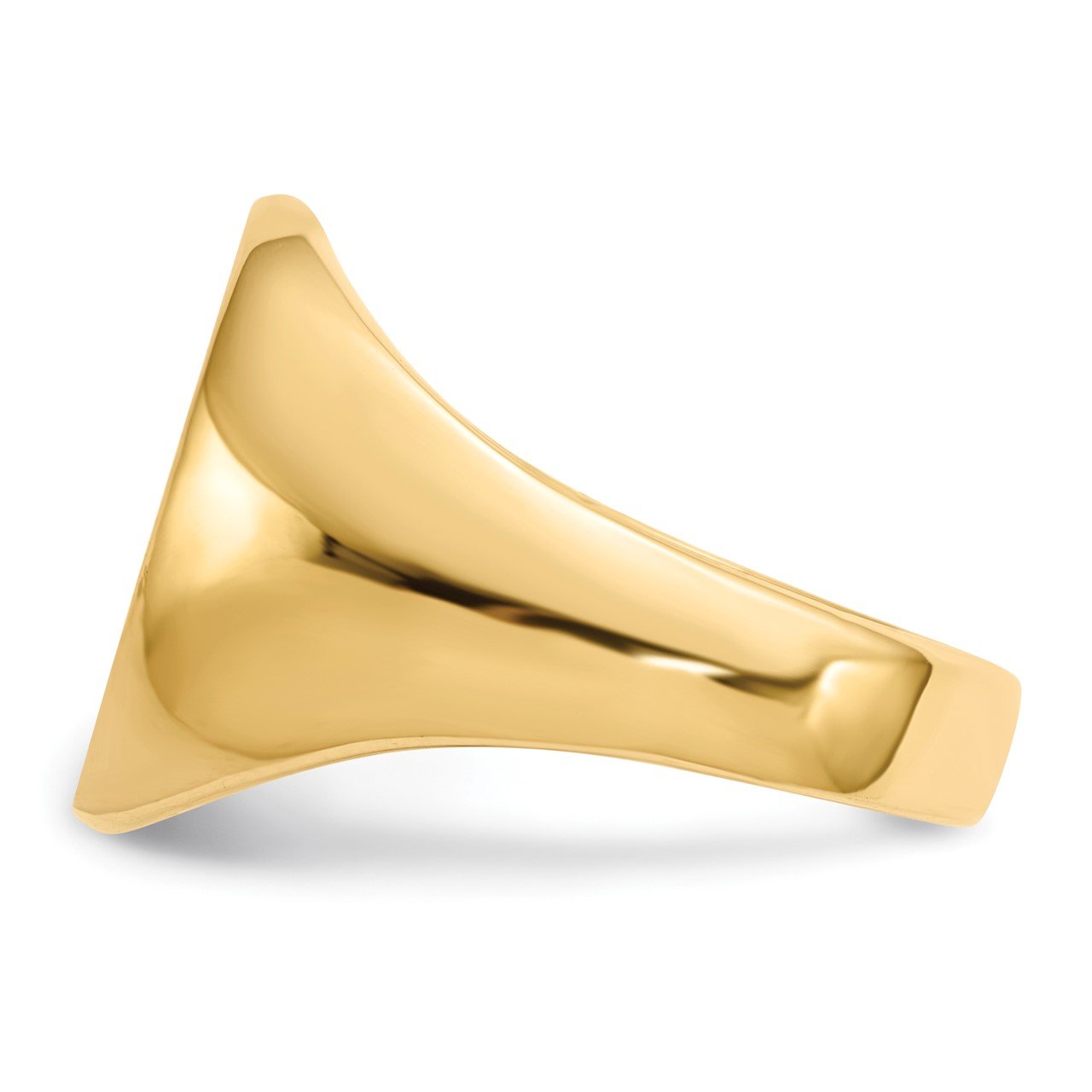 14k 17.5 x14.0mm Open Back Men's Signet Ring-2