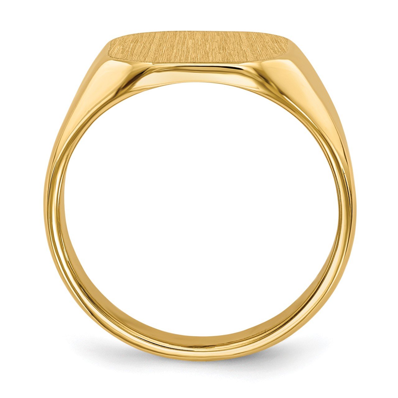 14k 12.5x11.0mm Closed Back Signet Ring-1