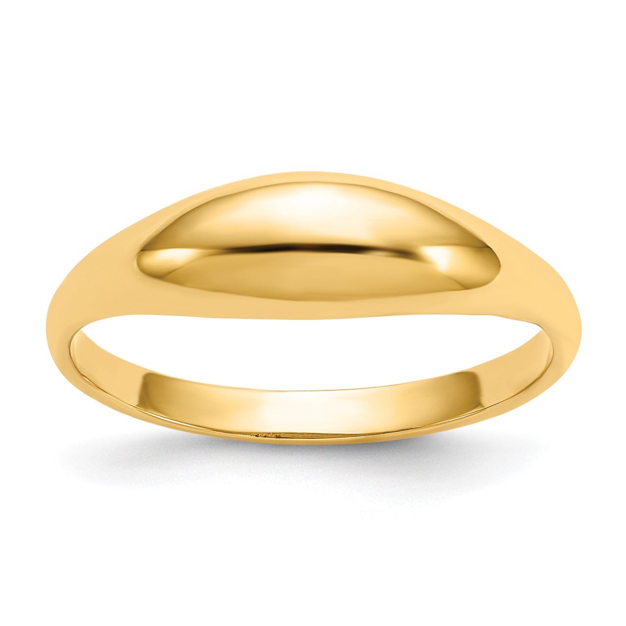 14k Childs Polished Dome Ring