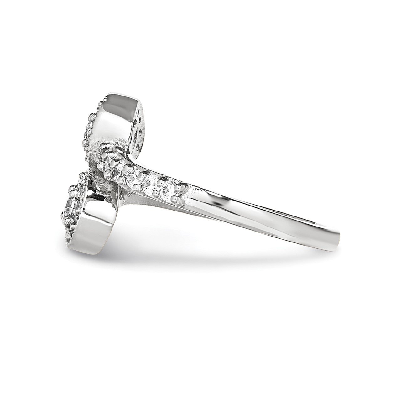 14KW A Diamond 2-stone Ring Semi-Mount - 3 mm center stones-2