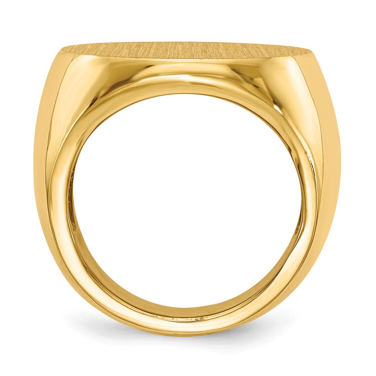 14k 21.0x21.5mm Open Back Mens Signet Ring-1