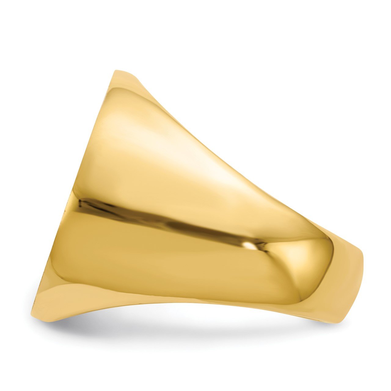 14k 21.0x21.5mm Open Back Mens Signet Ring-2