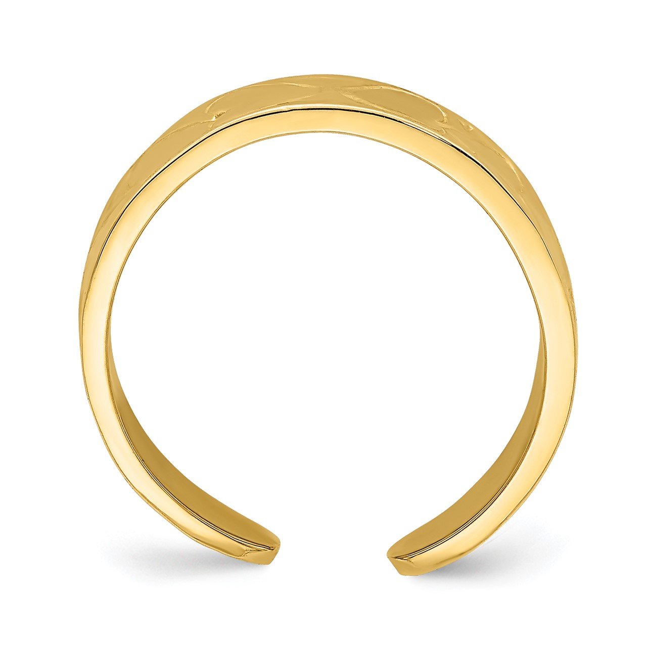 14k Heart Pattern Toe Ring-1