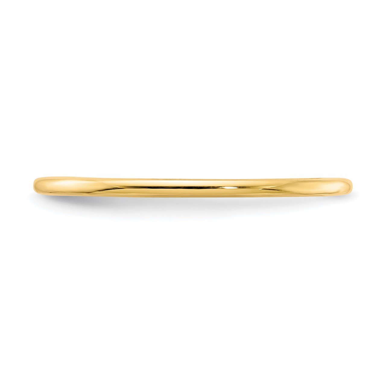 14K Gold 1.2mm Half Round Stackable Band-2