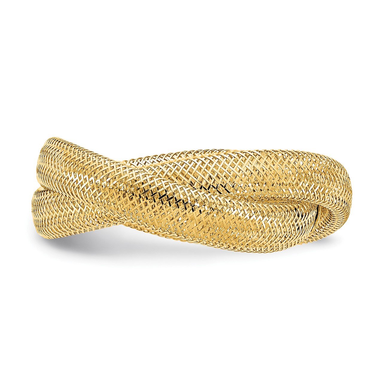14k Gold 9mm MILOR Mesh Woven Link Bracelet. Bolt Ring Clasp. 8g – Sea  Green Mermaid