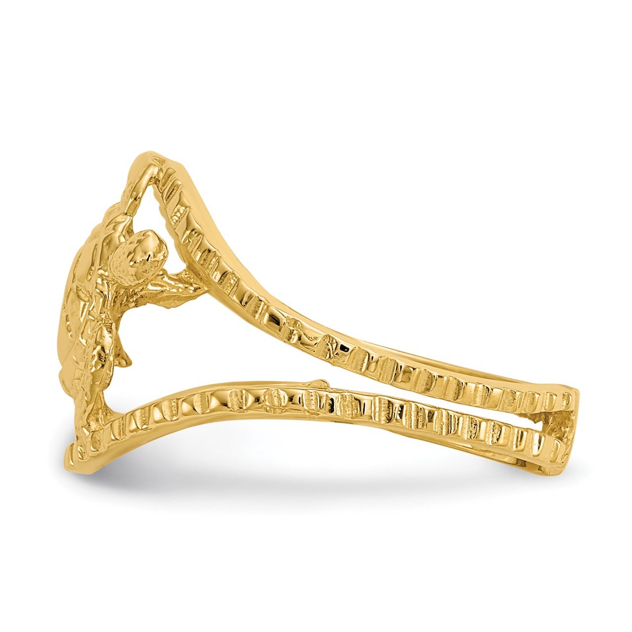 14k Turtle Toe Ring-2