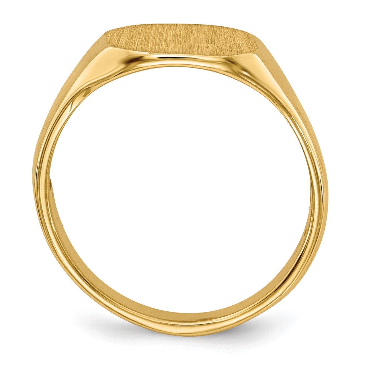 14k 8x6.25mm Open Back Signet Ring-1