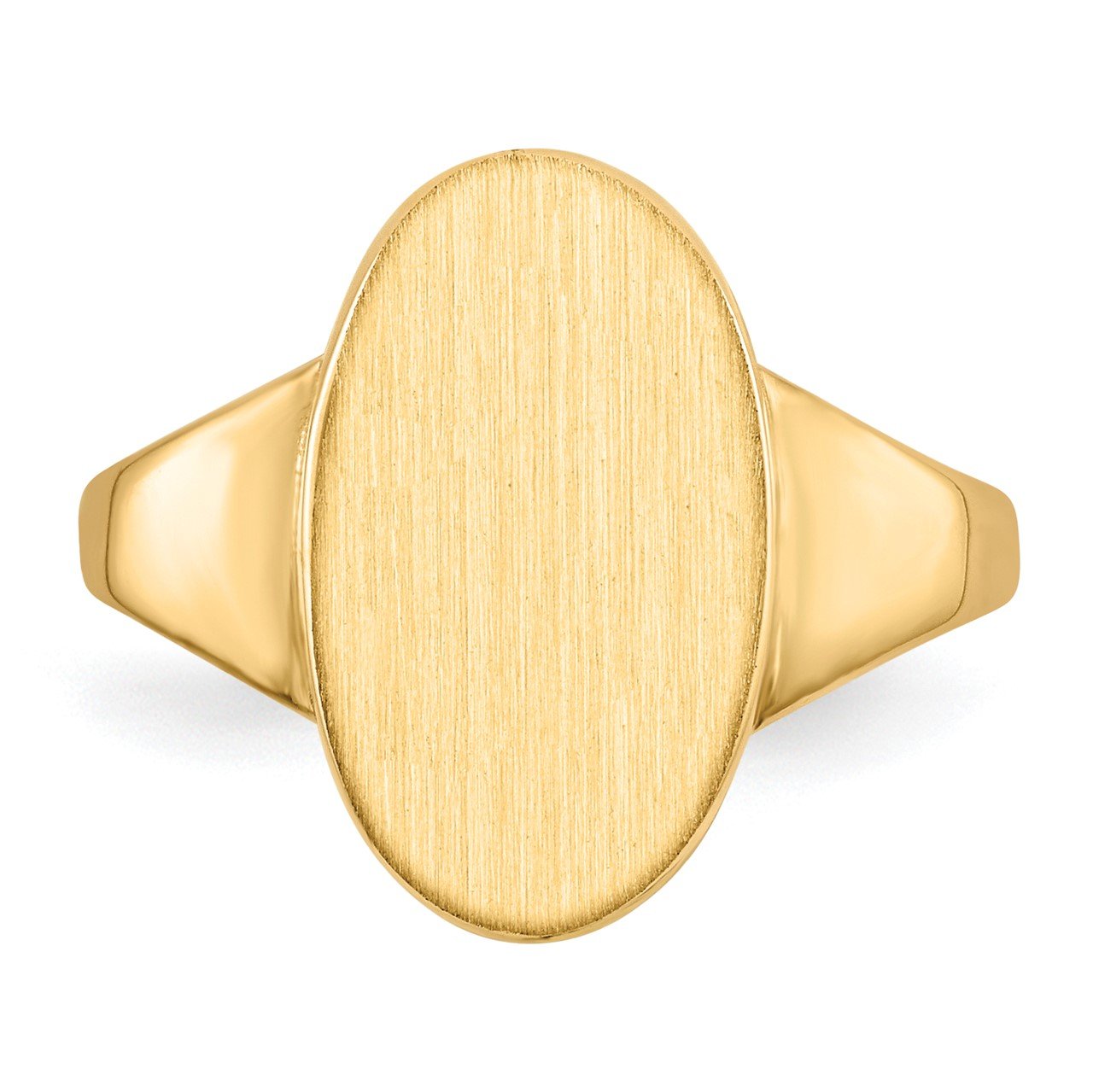 14k 14.5x9.0mm Closed Back Signet Ring-3