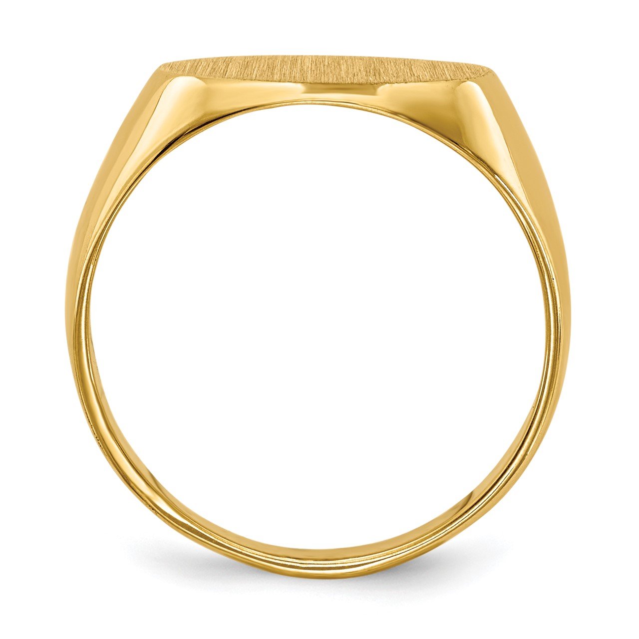 14k 11.0x7.5mm Closed Back Child's Signet Ring-1