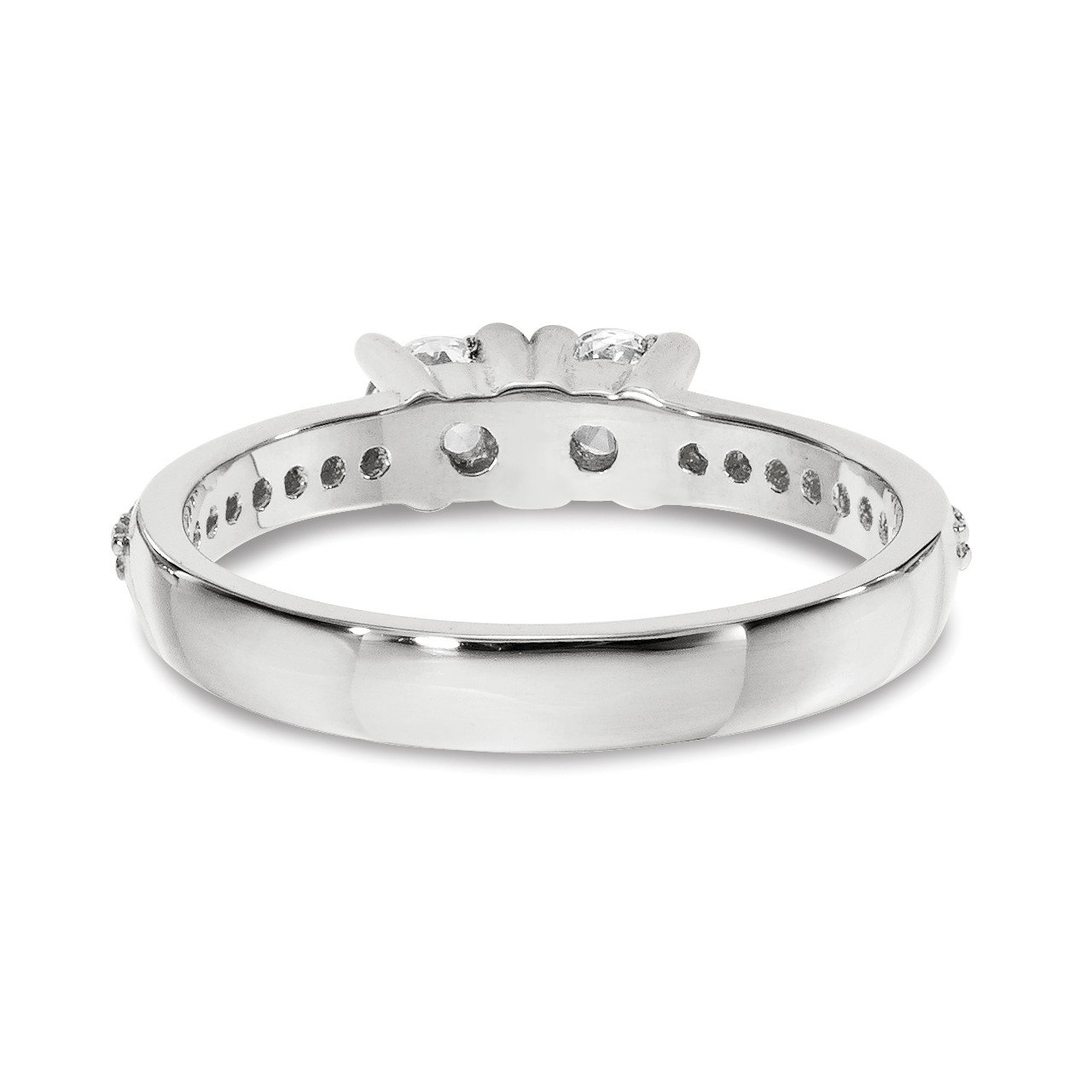 14KW A Diamond 2-stone Ring Semi-Mount - 4.8 mm center stones-3