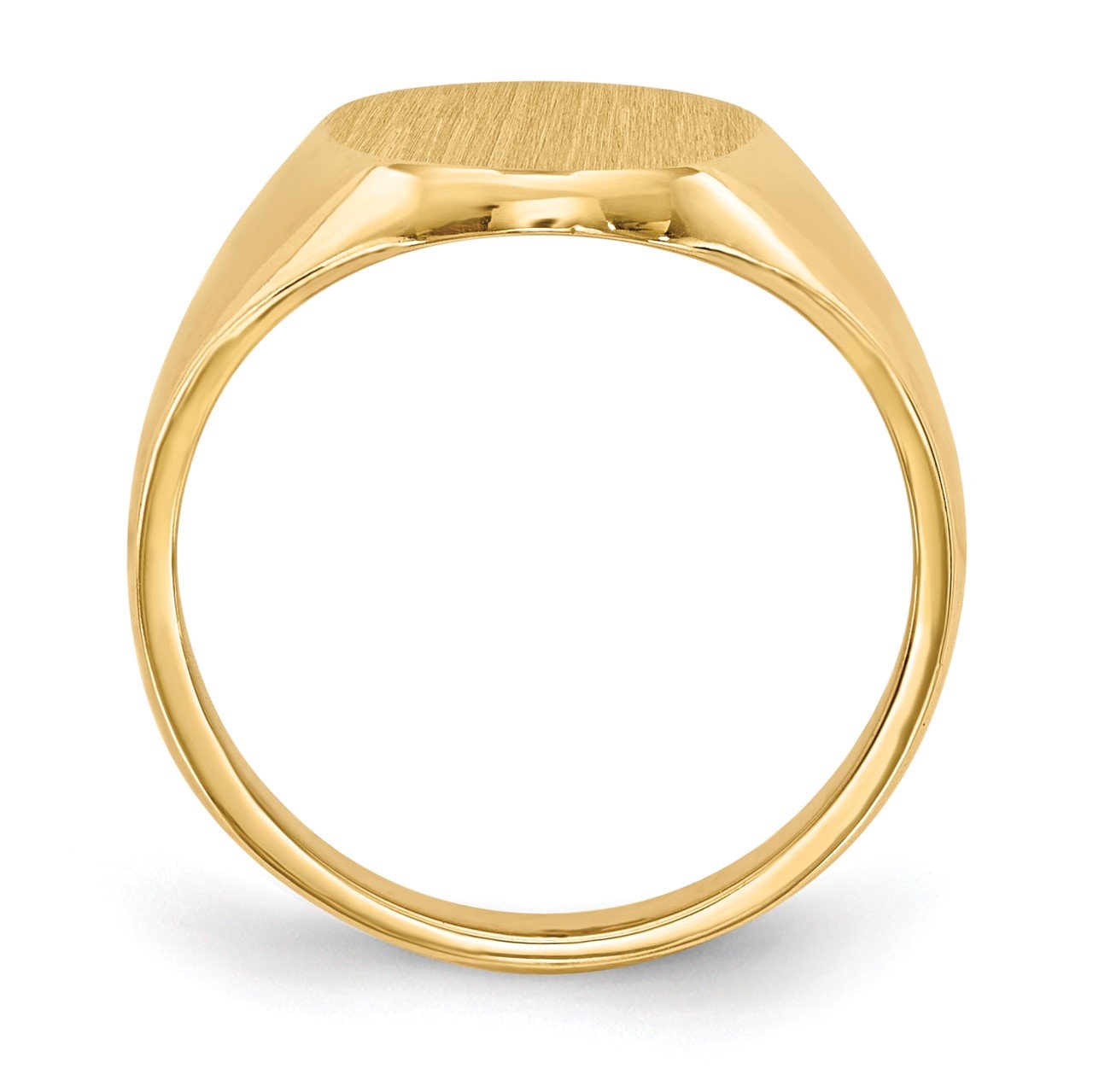 14k 9.5x12.5mm Closed Back Signet Ring-1