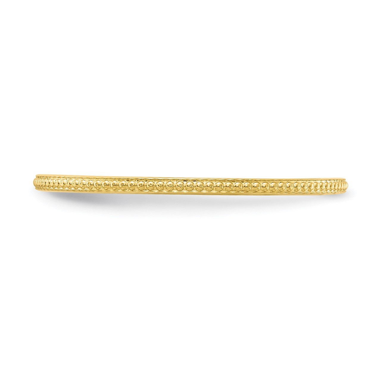 10K Gold 1.2mm Bead Stackable Band-2