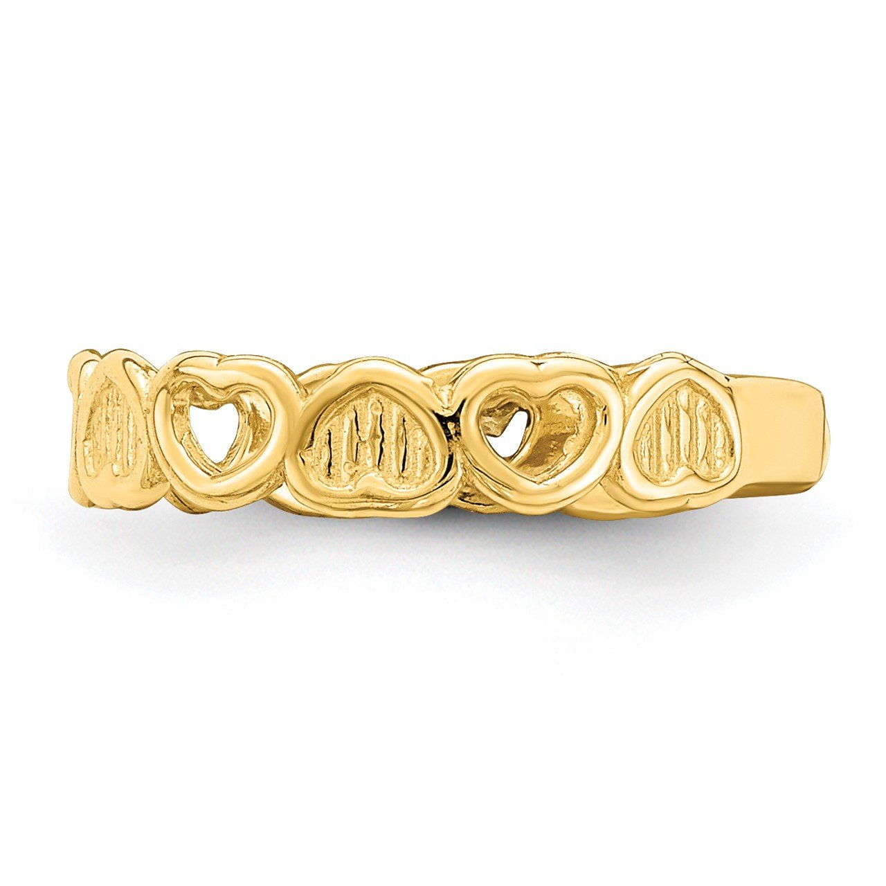 14k Adjustable Heart Toe Ring-3