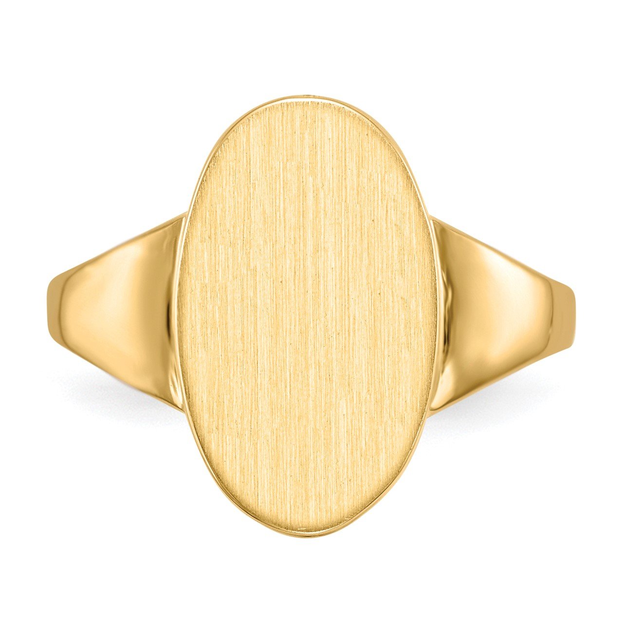 14k 14.5x9.0mm Open Back Signet Ring-3