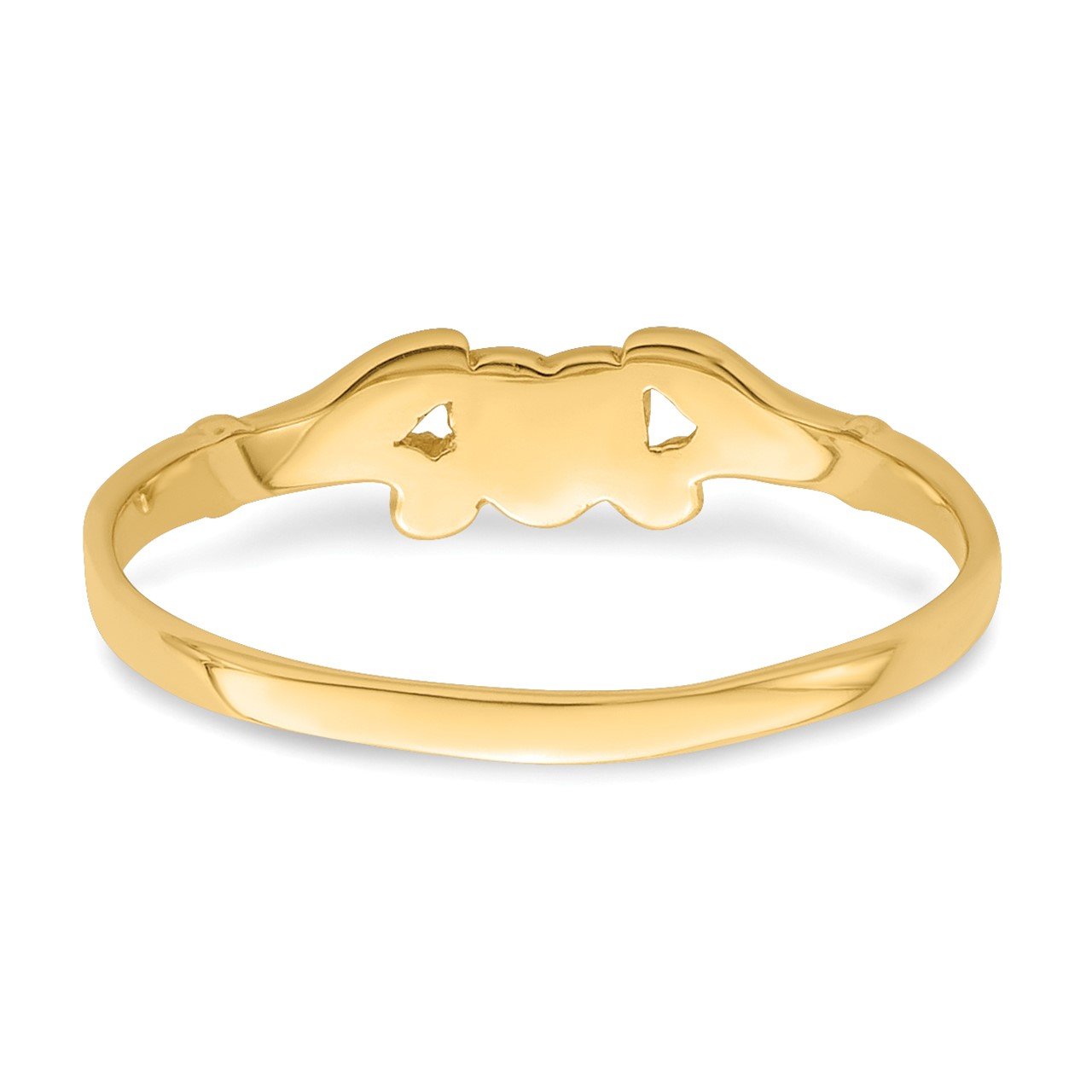 14k Heart Baby Ring-5