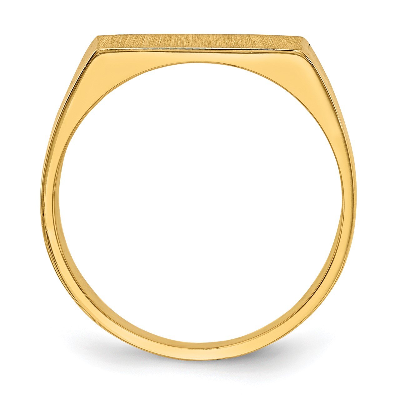 14k 7.0x13.0mm Closed Back Signet Ring-1
