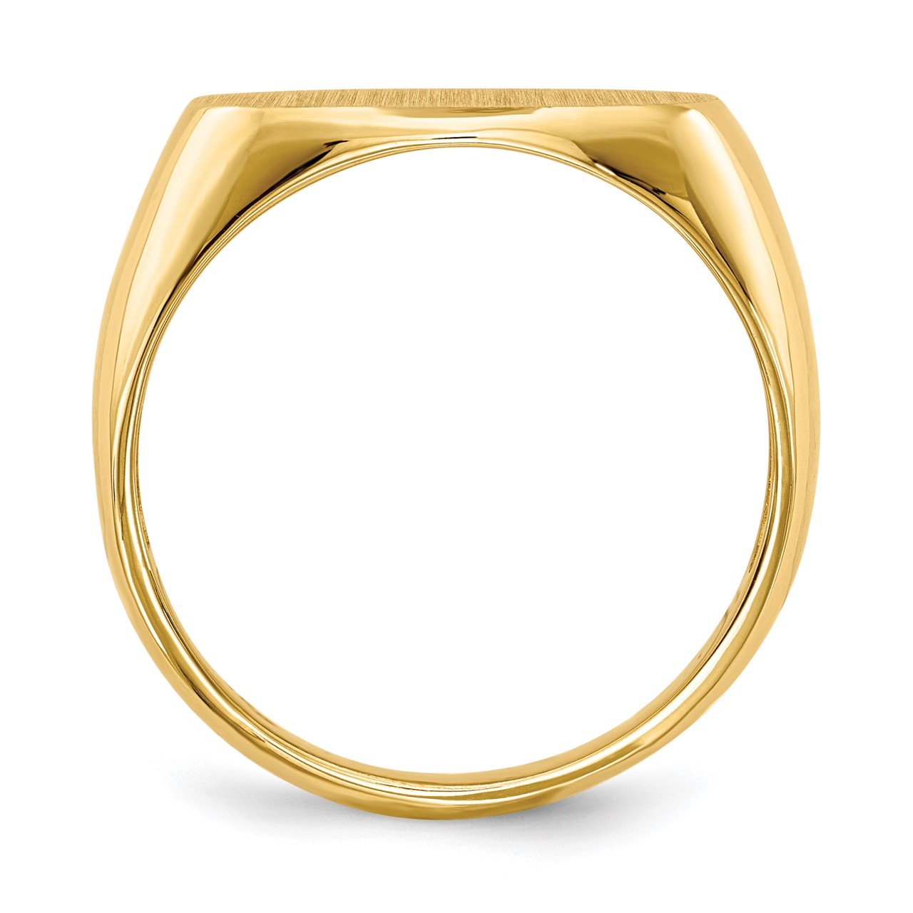 14k 11.0x17.0mm Open Back Men's Signet Ring-1