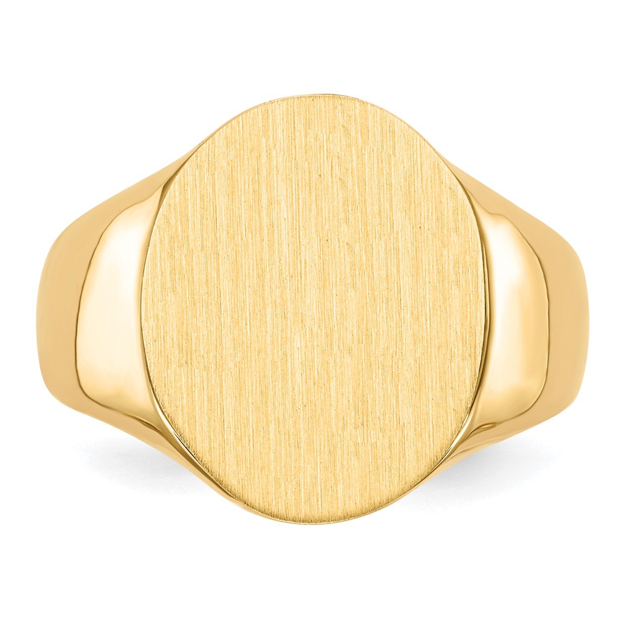 14k 16.0x14.0mm Open Back Mens Signet Ring-3