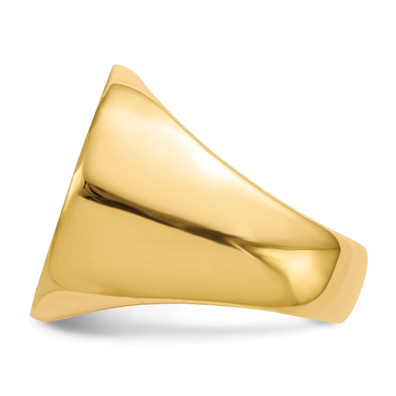 14k 21.0x21.5mm Closed Back Mens Signet Ring-2