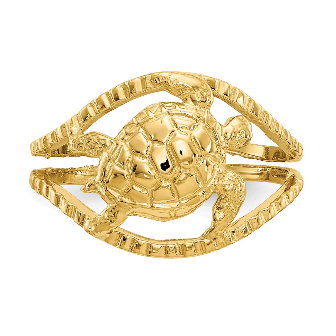 14k Turtle Toe Ring-3