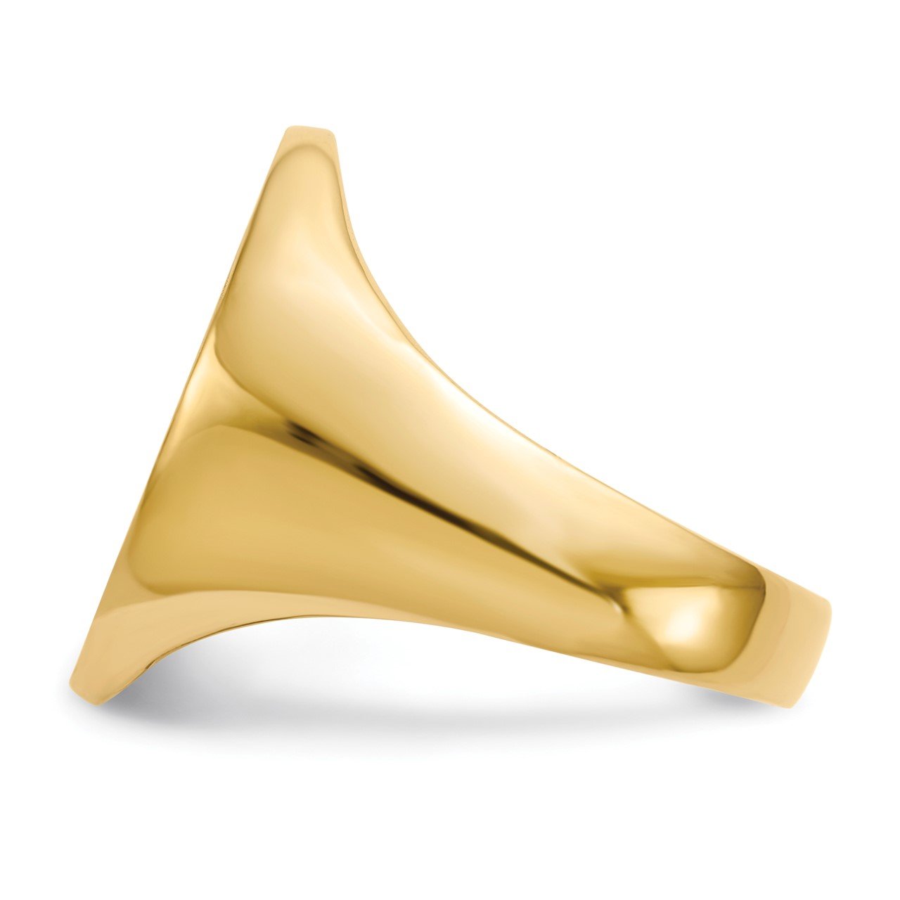 14k 20.5x16.0mm Closed Back Mens Signet Ring-2