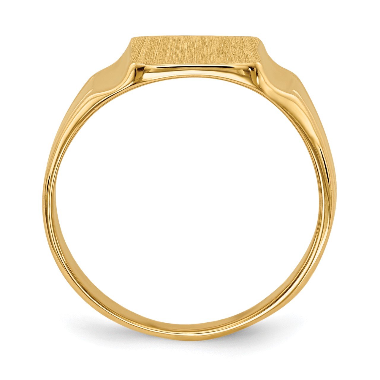 14k 7.5x9mm Closed Back Signet Ring-1