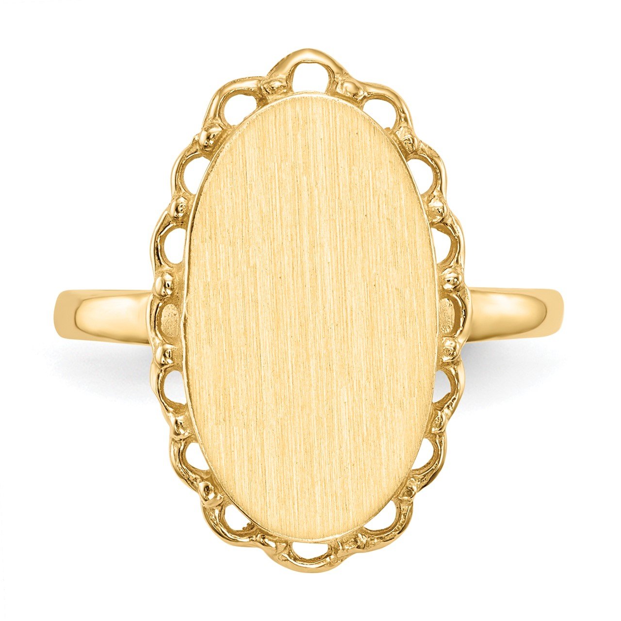 14k 16.0x9.0mm Open Back Signet Ring-3