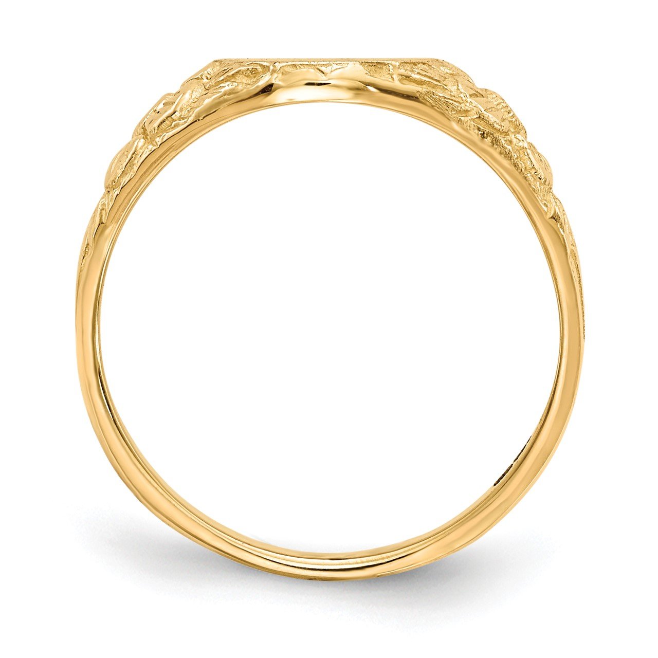 14k 10.0x8.0mm Open Back Signet Ring-1