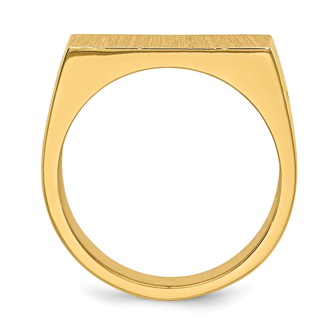 14k 10.5x18.0mm Closed Back Men's Signet Ring-1