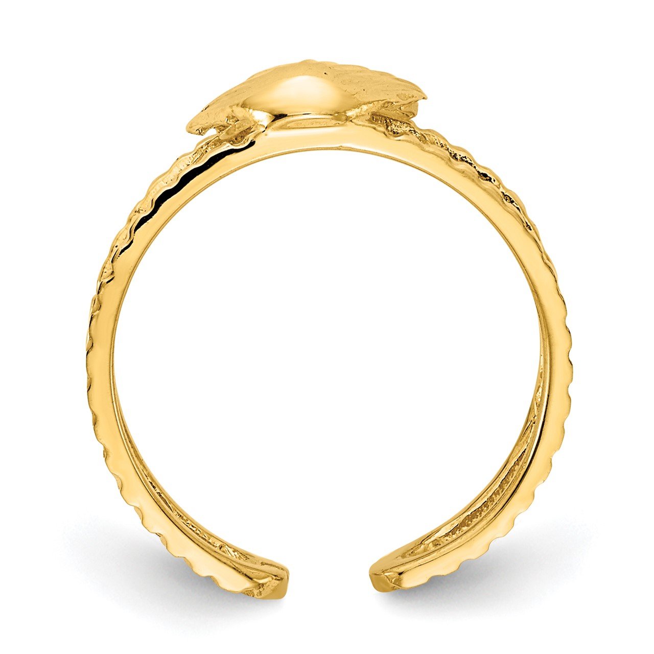 14k Sea Shell Toe Ring-1