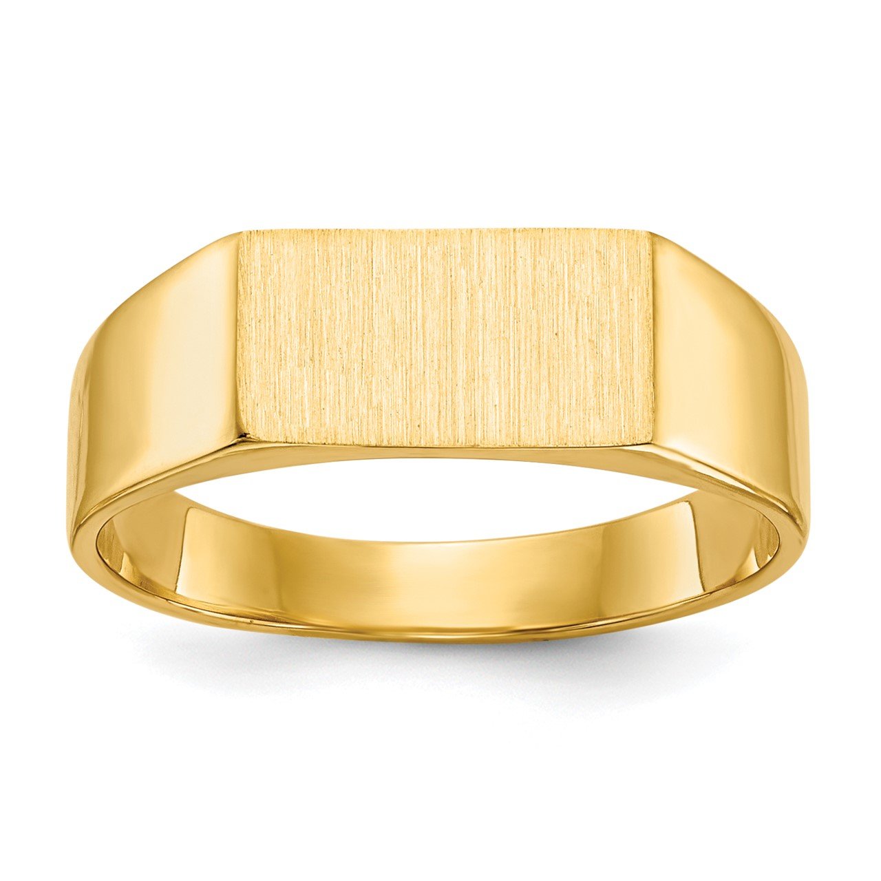 14k 5.5x10.5mm Closed Back Signet Ring