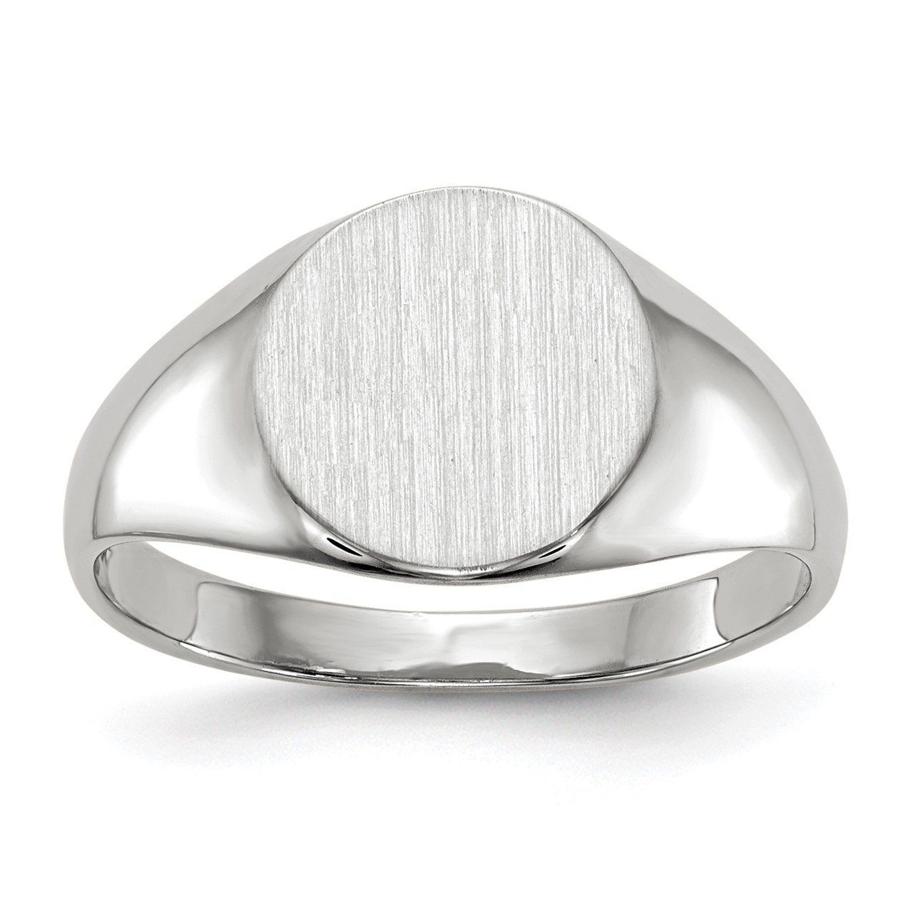 14kw 9.0x9.5mm Closed Back Signet Ring