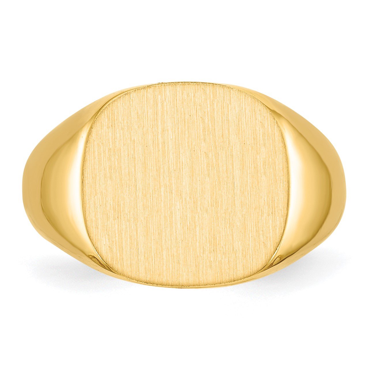 14k 13.5 x15.0mm Open Back Mens Signet Ring-3