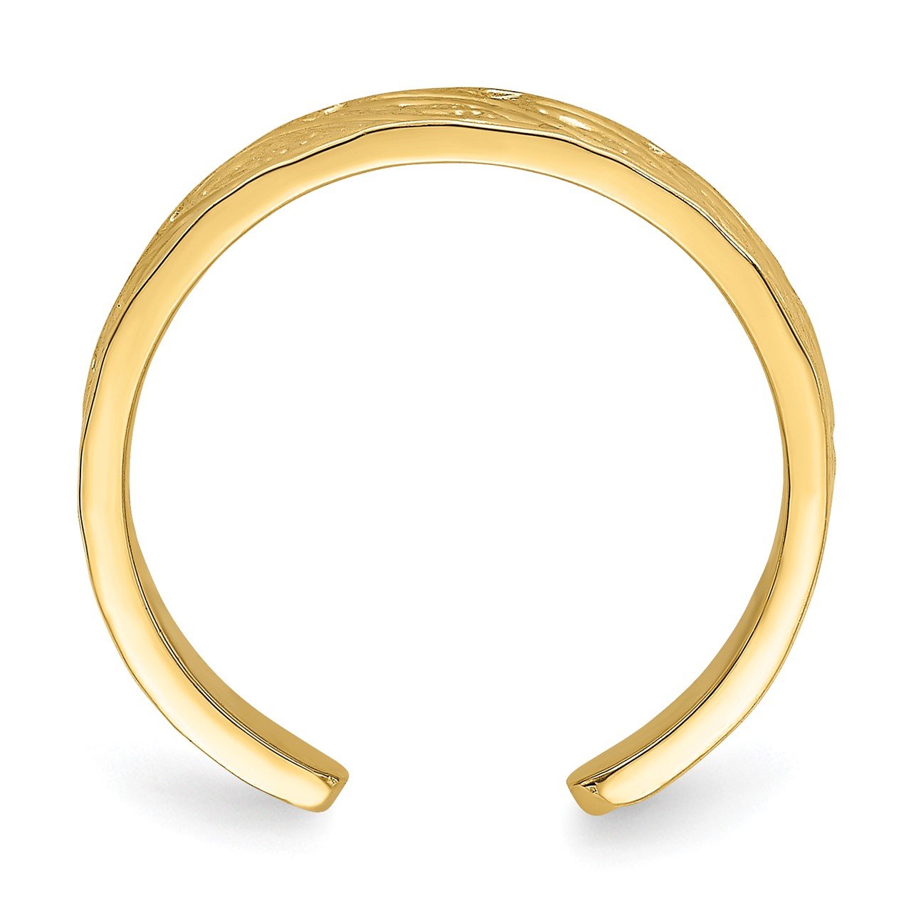 14k Adjustable Leaf Design Toe Ring-1