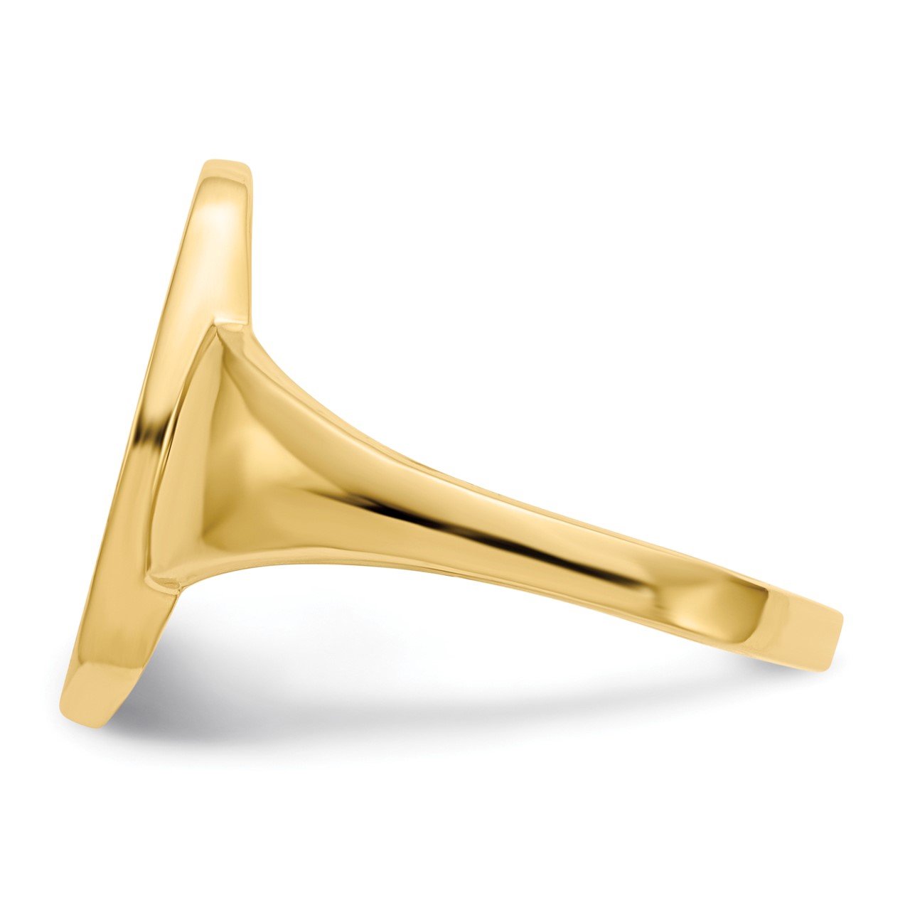 14k 14.5x9.0mm Open Back Signet Ring-2