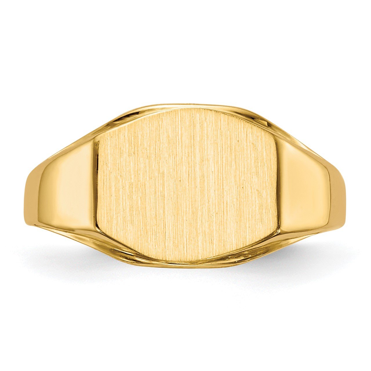 14k 8.5x11.5mm Open Back Signet Ring-3