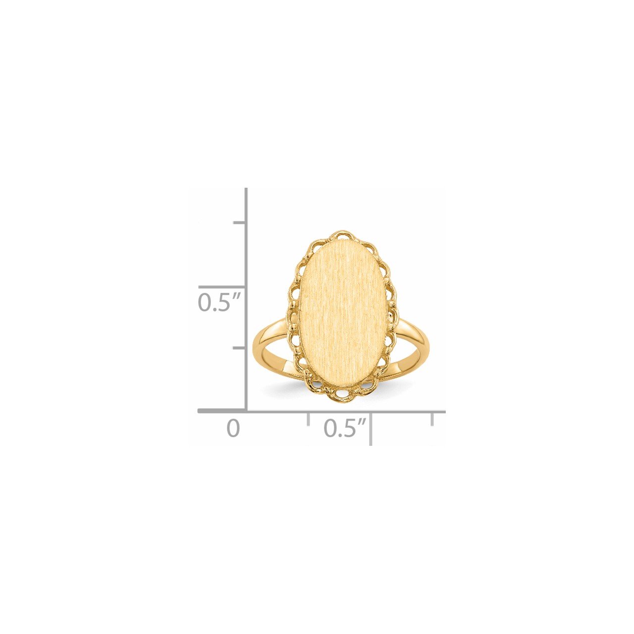 14k 16.0x9.0mm Open Back Signet Ring-4