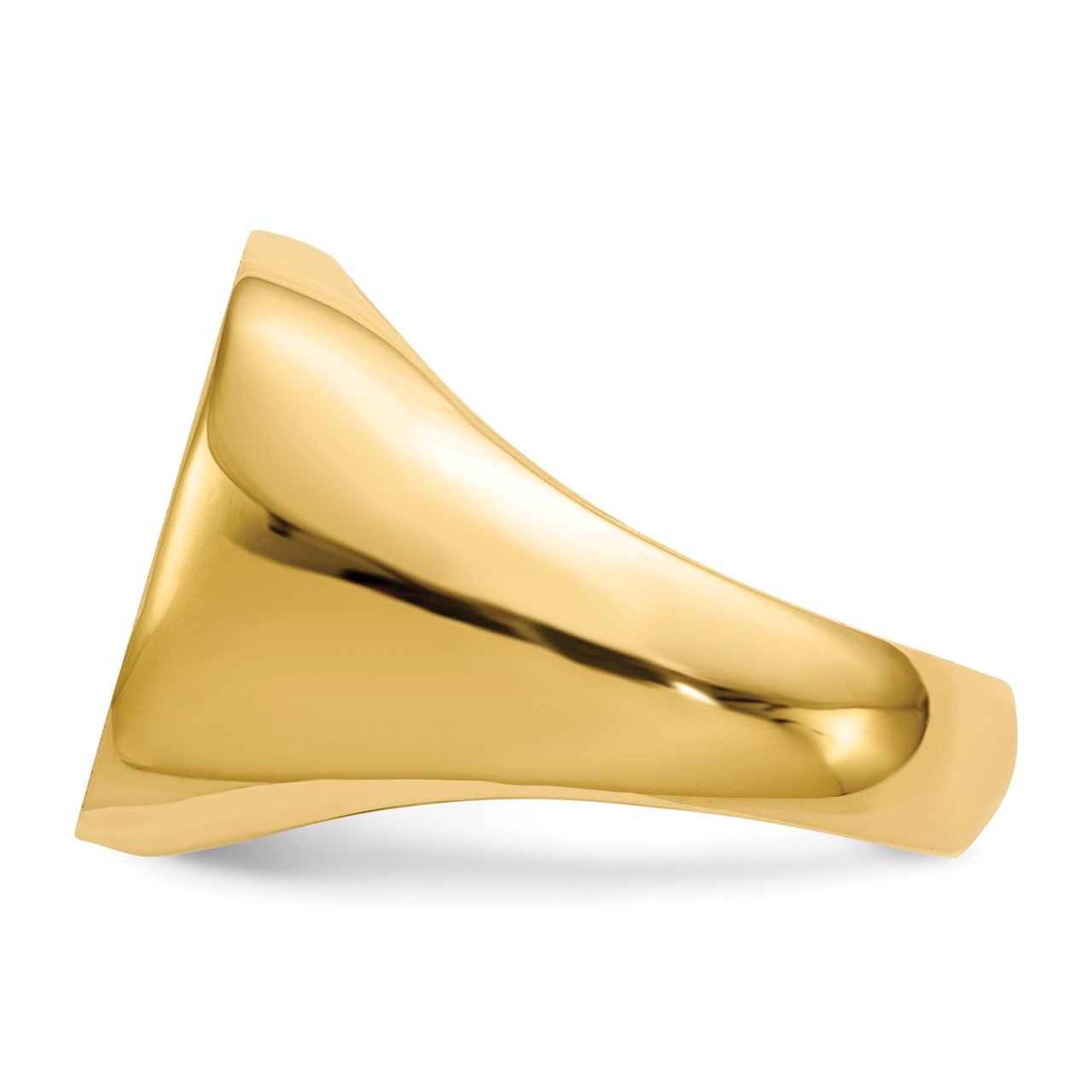 14k 17.0x17.0mm Open Back Mens Signet Ring-2