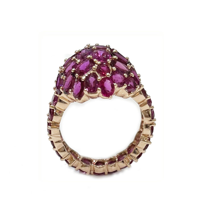 14k Rose Gold Pink Sapphire Ring