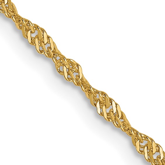 Leslie's 14K 1.3mm Singapore Chain