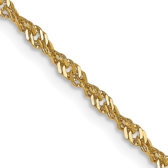 Leslie's 14K 1.6mm Singapore Chain
