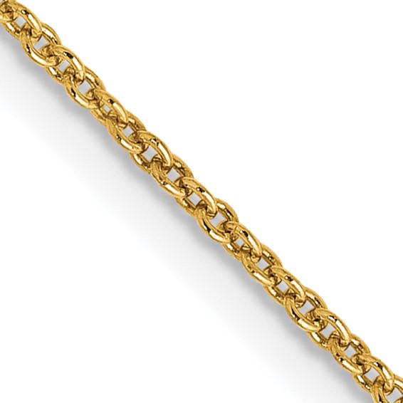 14K 14 inch 1.2mm Cable with Lobster Clasp Chain