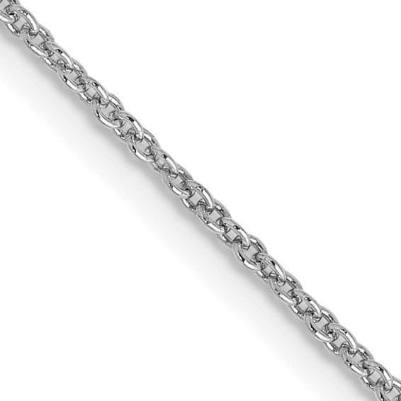 14K White Gold 20 inch 1.2mm Cable with Lobster Clasp Chain