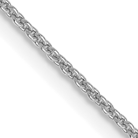 14K White Gold 22 inch .9mm Cable with Lobster Clasp Chain